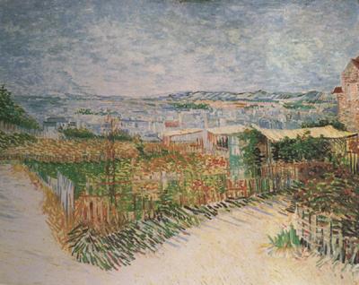 Vincent Van Gogh Vegetable Gardens at Montmartre (nn04) oil painting picture